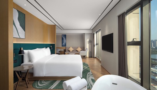 Habitación Deluxe, 1 cama de matrimonio grande, vistas al lago