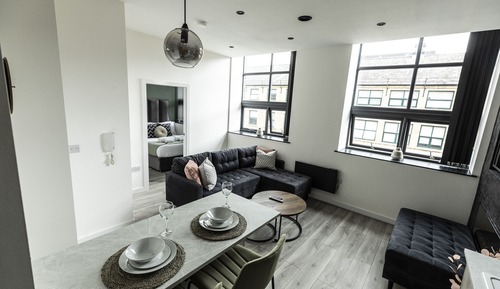 Apartamento de lujo, 1 cama doble con sofá cama