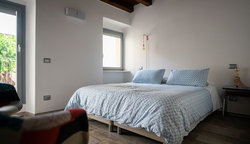 Habitación con 1 cama doble o 2 individuales, balcón (Blu)