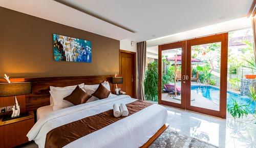 Villa ejecutiva, 2 habitaciones, piscina privada, vistas a la piscina