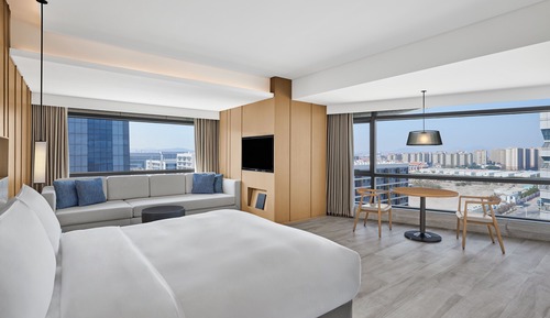Habitación Premier, 1 cama de matrimonio grande, vistas a la ciudad
