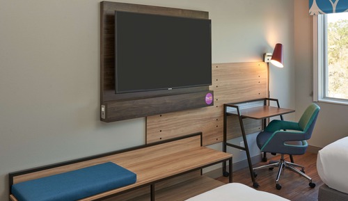 Habitación, 2 camas de matrimonio, accesible para personas con discapacidad, bañera