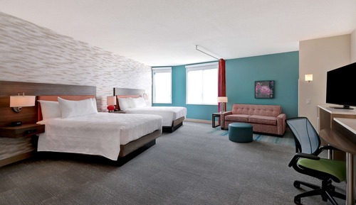 Habitación, 2 camas de matrimonio