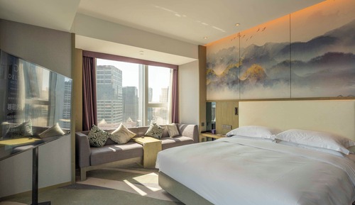 Habitación familiar, vistas a la ciudad