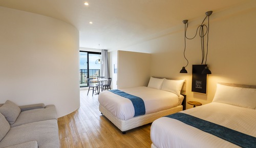 Habitación de diseño con 2 camas individuales, no fumadores, vistas al mar