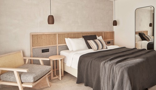 Habitación doble, vistas parciales al mar
