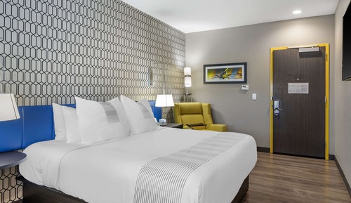 Habitación estándar, 1 cama de matrimonio grande, no fumadores, frigorífico y microondas