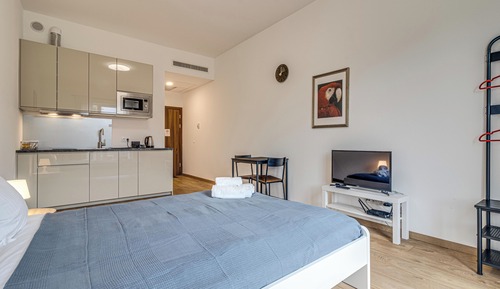 Estudio clásico, 1 cama de matrimonio