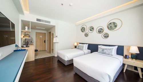 Habitación Deluxe con 2 camas individuales, vistas a la ciudad