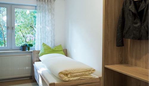 Habitación individual, vistas al jardín