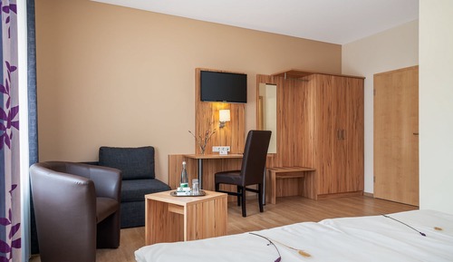Habitación doble, 1 cama de matrimonio grande, accesible para personas con discapacidad