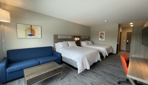 Suite, 2 camas de matrimonio, ducha con asiento, no fumadores (Mobility, Transfer Shower)