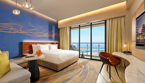 Habitación Deluxe, 1 cama de matrimonio grande, vistas a la playa (Deluxe King Ocean View Room)