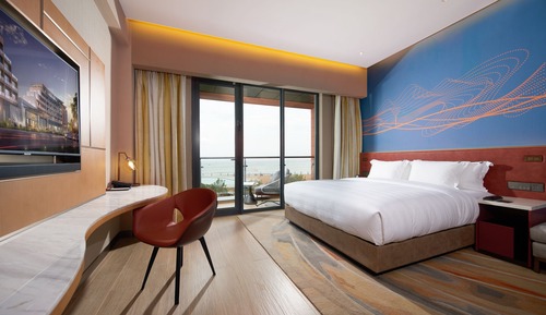 Habitación Deluxe, 1 cama de matrimonio grande (Deluxe King Ocean View High Floor Roo)