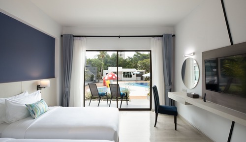 Habitación Deluxe, 2 camas individuales, terraza (Pool)