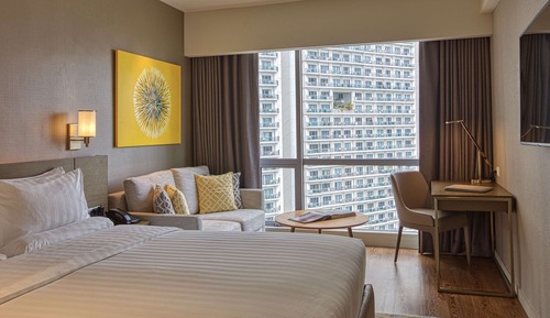 Habitación estándar, 1 cama de matrimonio grande, vistas a la ciudad