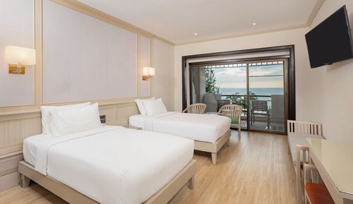 Habitación Deluxe con 2 camas individuales, vistas al mar