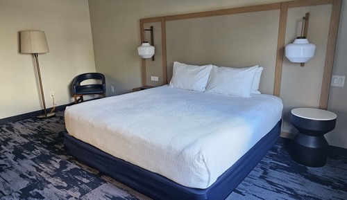Habitación, 1 cama de matrimonio grande con sofá cama (Mobility/Hearing Access, Roll-In Shwr)