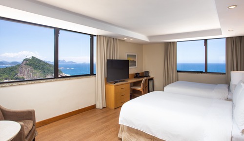 Suite familiar, 2 camas dobles, frente al mar