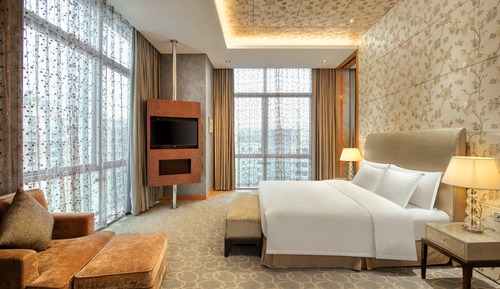 Suite junior, 1 cama de matrimonio grande, acceso al Business Lounge (Lounge Access)
