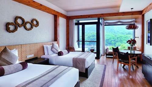 Habitación clásica, varias camas, vistas a la montaña