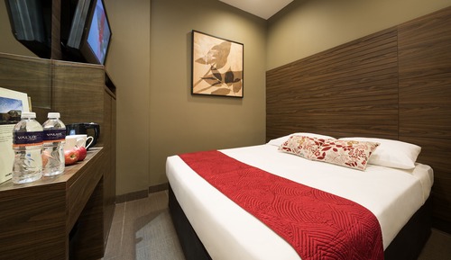 Habitación estándar doble, 1 cama de matrimonio, sin ventanas