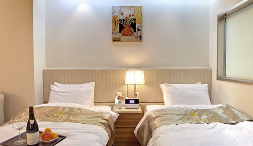 Habitación estándar con 2 camas individuales, vistas a la ciudad