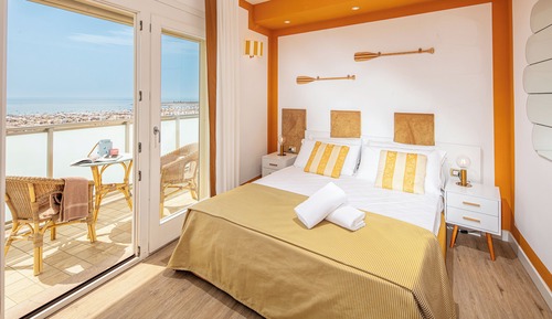 Habitación clásica doble, vistas al mar