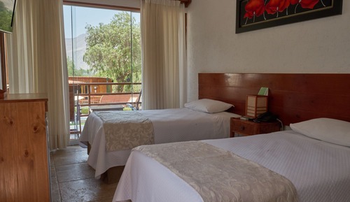 Habitación estándar doble, 2 camas individuales, vistas a la piscina