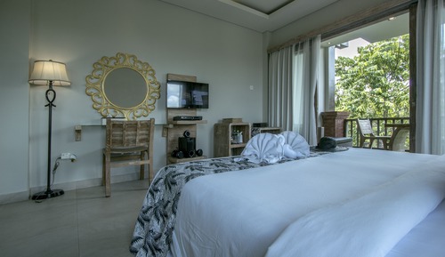 Habitación Deluxe, 1 habitación, balcón, vistas al jardín