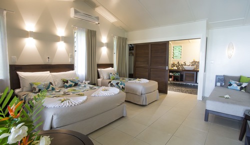 Villa Deluxe, 1 cama de matrimonio grande, terraza, vistas a la laguna
