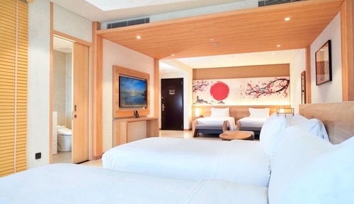 Habitación familiar, vistas al mar (Premium Onsen & Water Park Inclusive,)