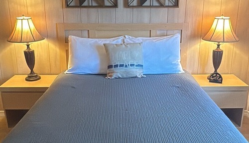 Cabaña, 1 cama de matrimonio con sofá cama, balcón, vistas al lago