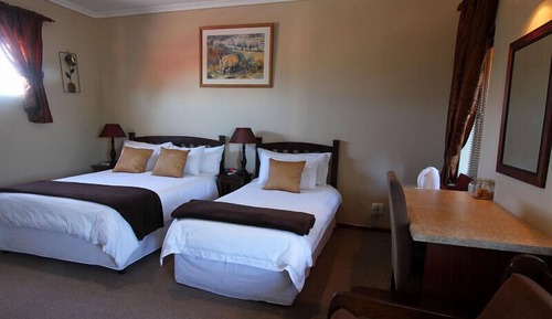 Double & single bed