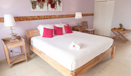 Habitación doble, 1 cama de matrimonio grande, no fumadores, vistas al mar