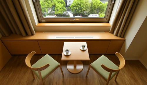 Habitación estándar con 2 camas individuales, no fumadores, vistas al parque (with Extra Bed)