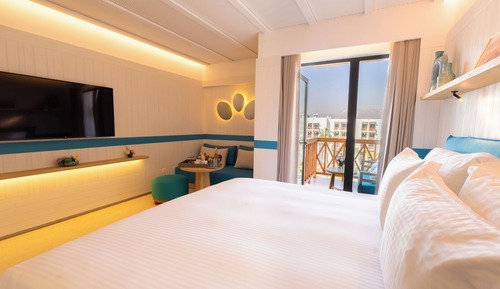 Habitación ejecutiva, 1 cama de matrimonio grande, vistas al mar