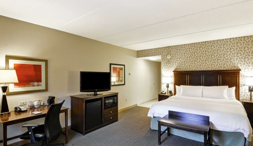 Estudio con cama matrimonial grande