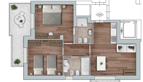 Suite junior, 2 habitaciones