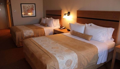 Habitación estándar, 2 camas de matrimonio, no fumadores, frigorífico y microondas