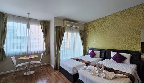Suite estudio, 2 camas individuales