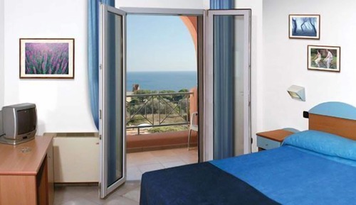 Habitación doble, terraza, vistas al mar