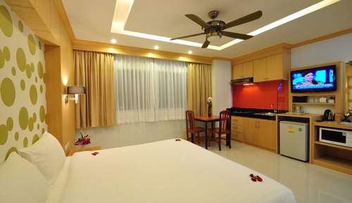 Habitación estándar, 1 cama doble, cocina básica