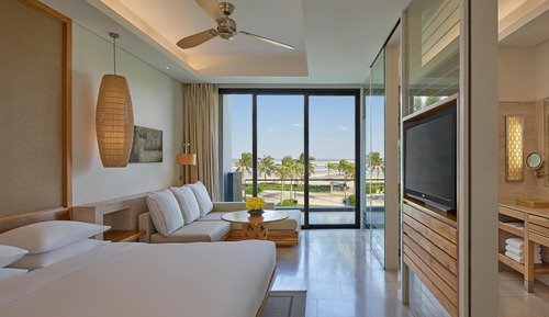 Habitación, 1 cama de matrimonio grande, vistas al mar