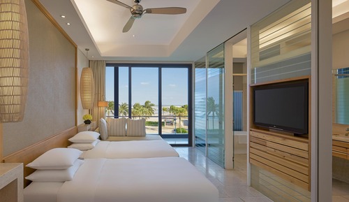 Habitación Club con 2 camas individuales, vistas al mar