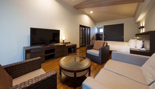 Habitación con 2 camas individuales, no fumadores, vistas al jardín (New Building Villa Garden)