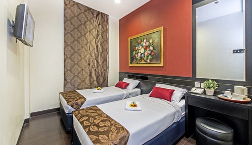 Habitación superior con 2 camas individuales, 2 camas individuales