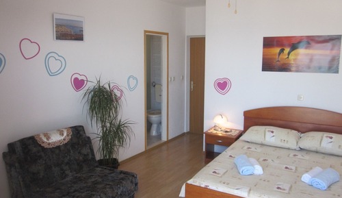 Habitación doble, terraza, vistas al mar
