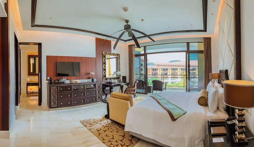 Habitación Deluxe, 1 cama de matrimonio grande, vistas al mar