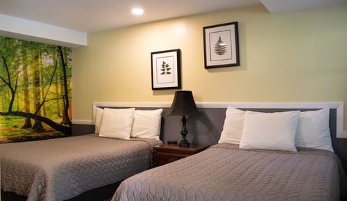 Habitación estándar, 2 camas dobles, no fumadores, baño privado (Dog Friendly)